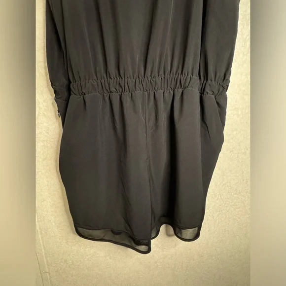 Zella Solid Black Romper Business Casual Closet Staple Womens XL - Picture 2 of 11